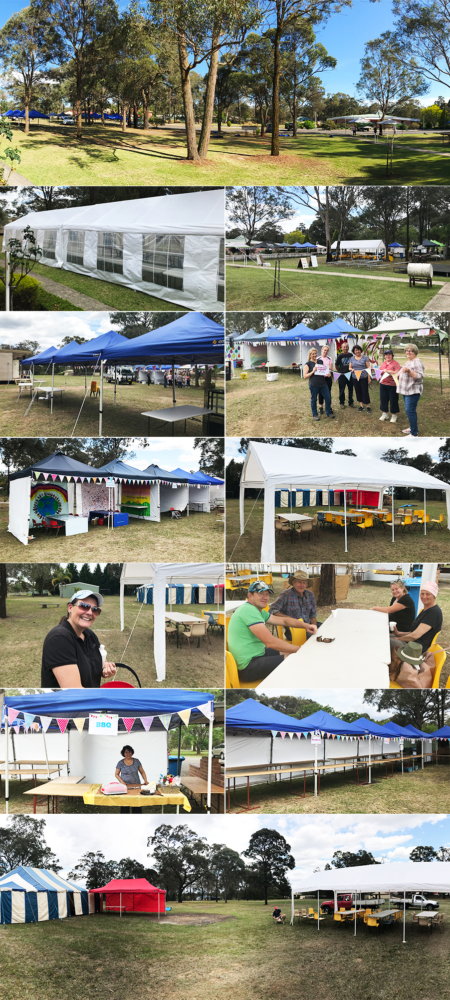 The 2017 Parish Fete Set Up